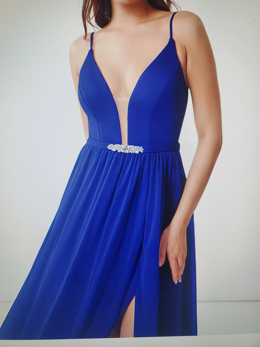 Brand New Azazie Leah Dress ( Royal blue) image indicator(3)