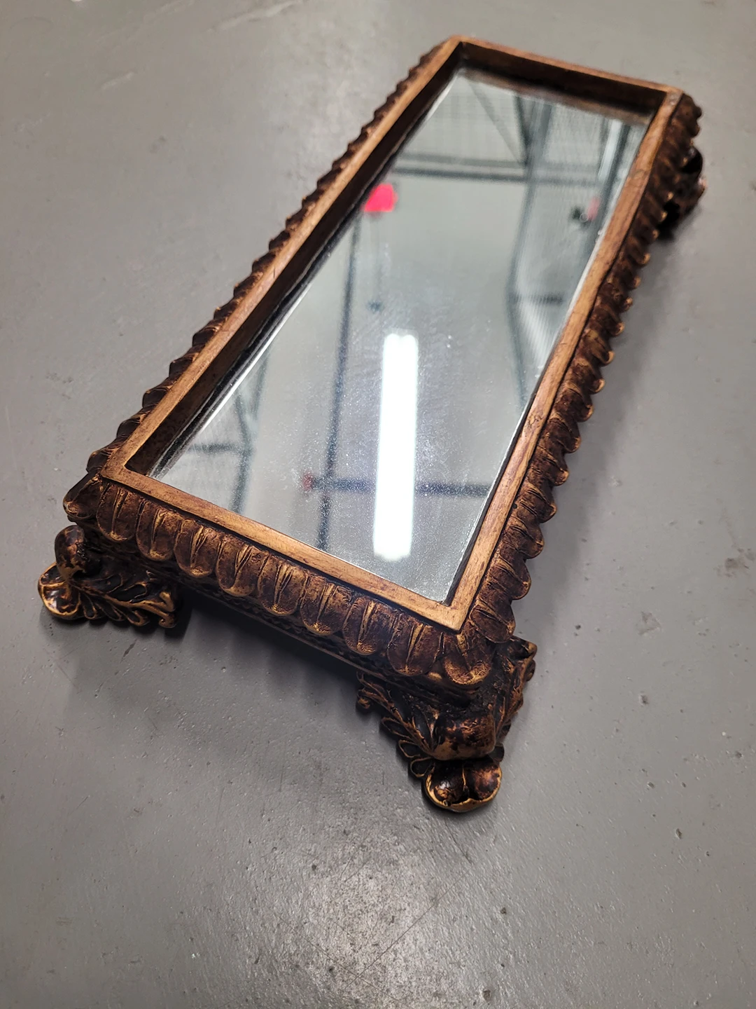 glass top tray