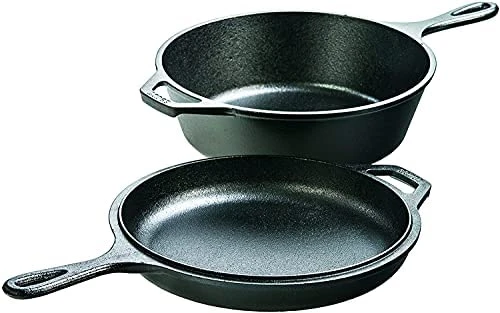 Brand new Lodge LCC3CN 3qt. cast iron combo cooker