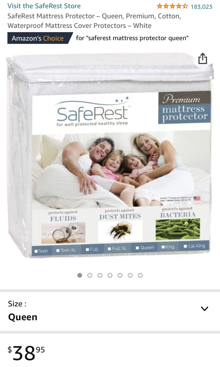 Double/Full size mattress protector