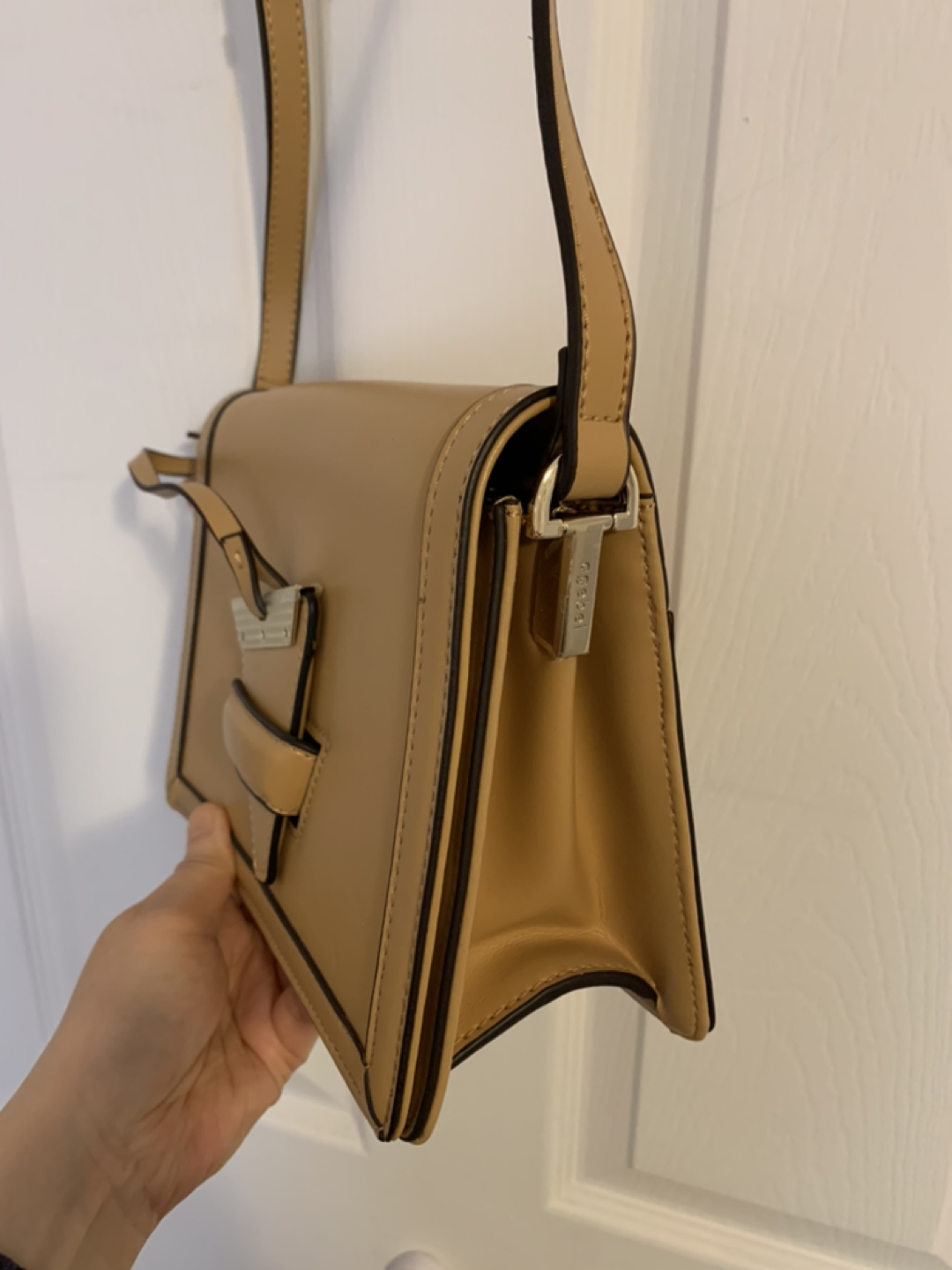 Cute crossbody bag beige - photo 3
