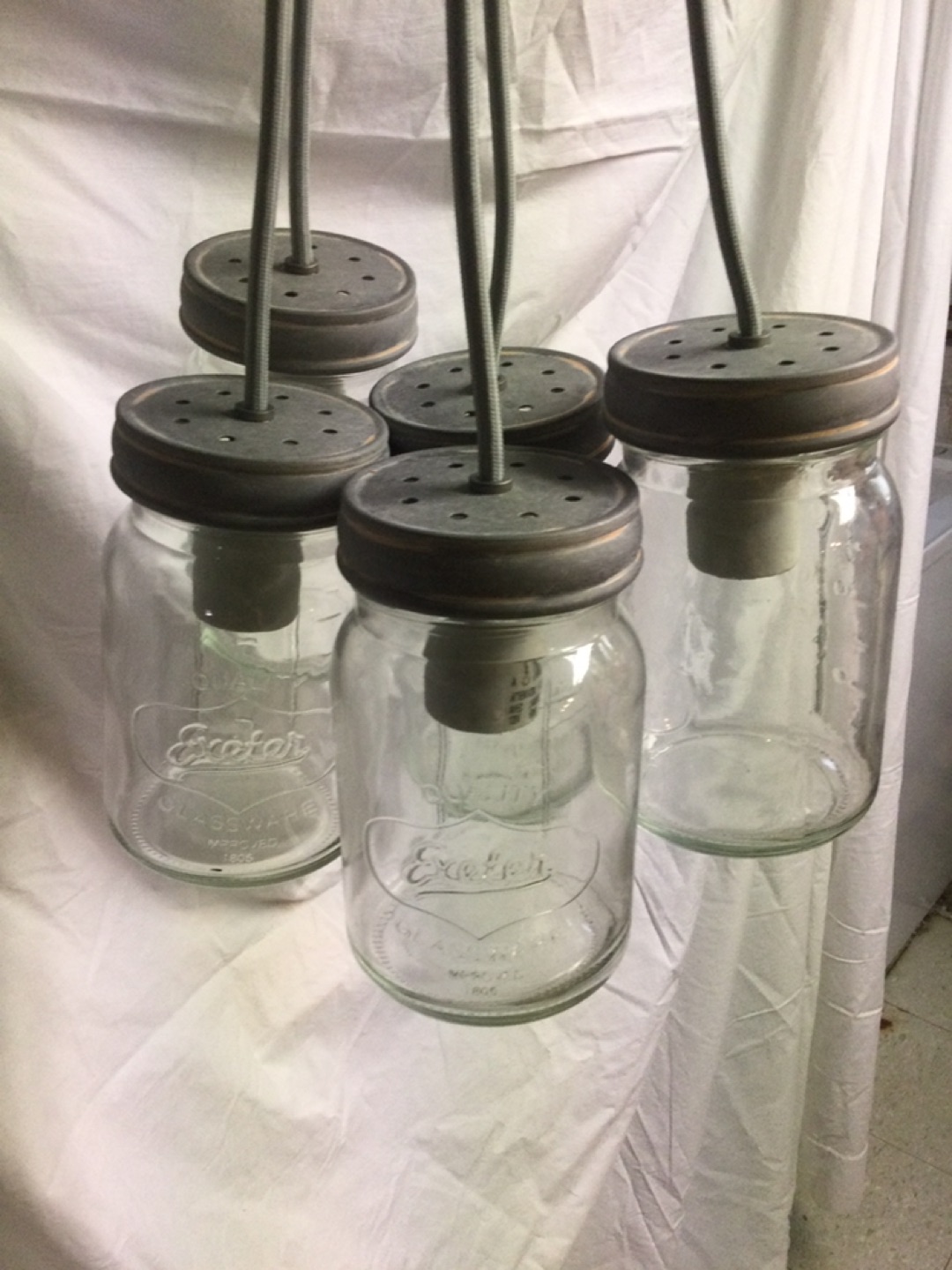Light fixture - Mason Jar Hanging Ceiling Light - photo 3