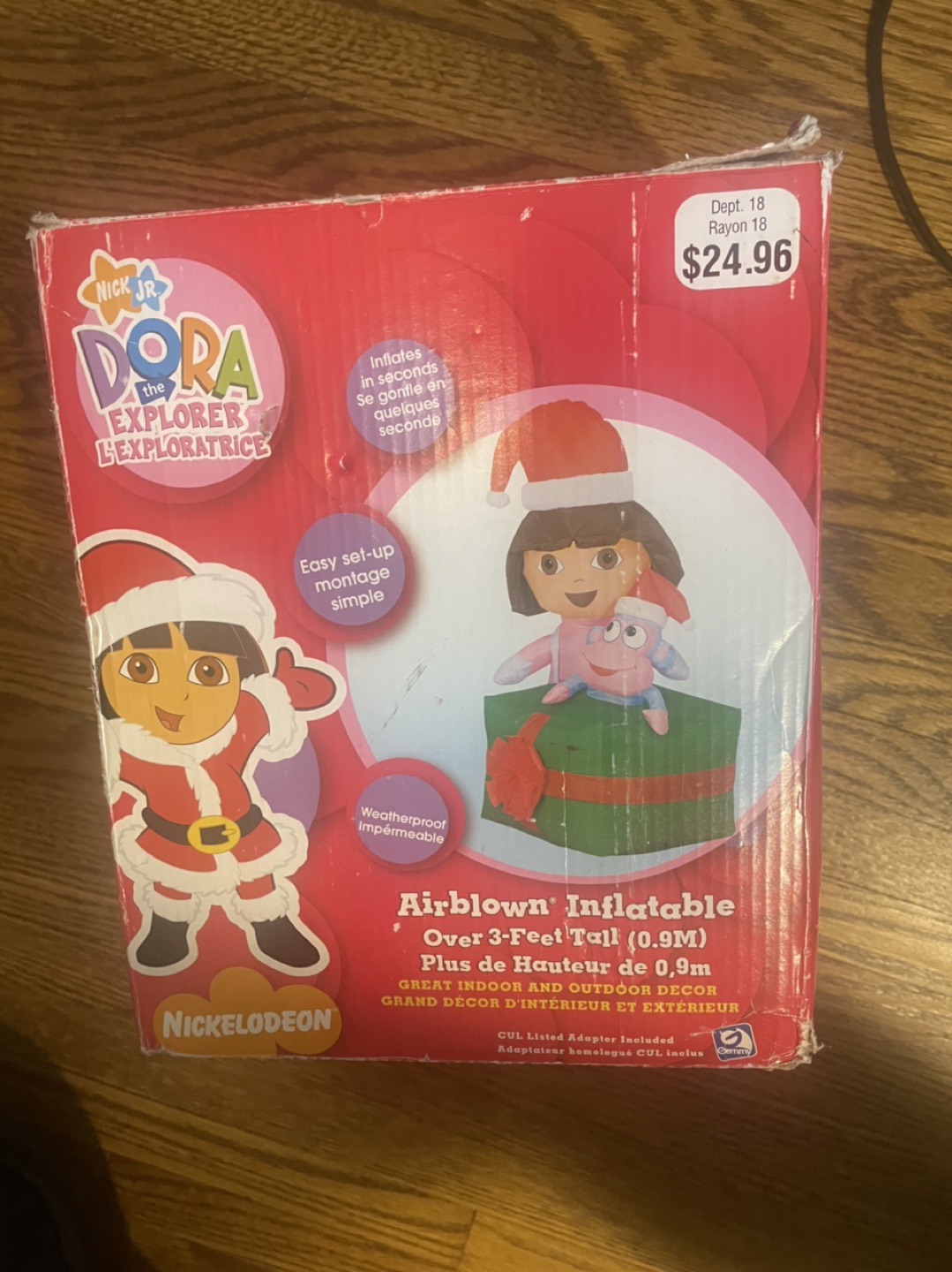 Dora the explorer Xmas Airblown Inflatable #freecycle