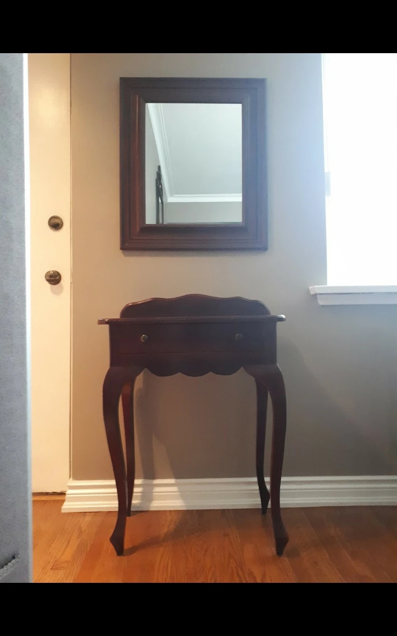 entrance table and mirror