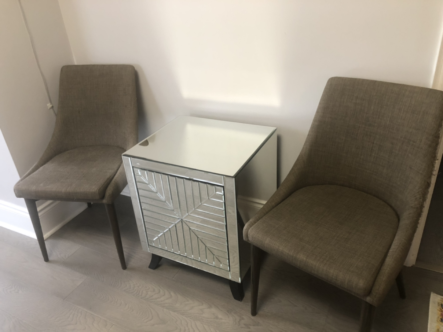 $500 glass side table on sale for $200 thumbnail