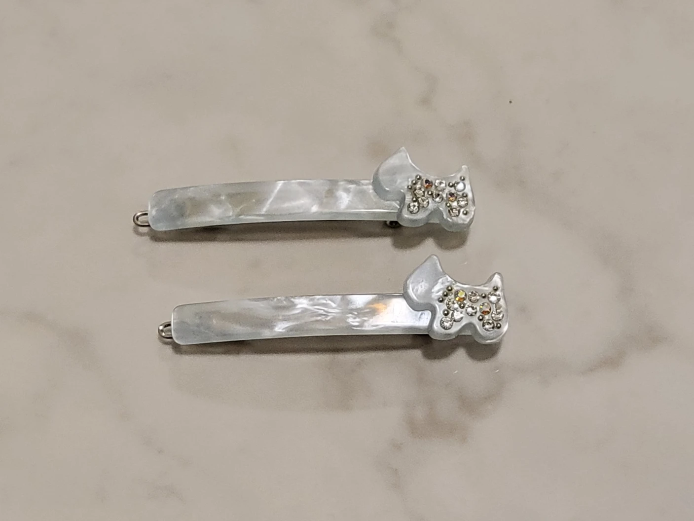 Cute Skyblue Hair pins 머리삔 thumbnail