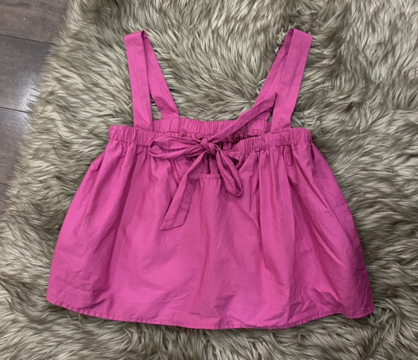 Hot pink color top with bow thumbnail