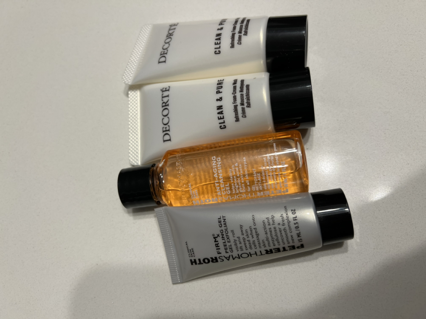 Decorte & Peter Thomas Roth cleanser & exfoliant Brand New