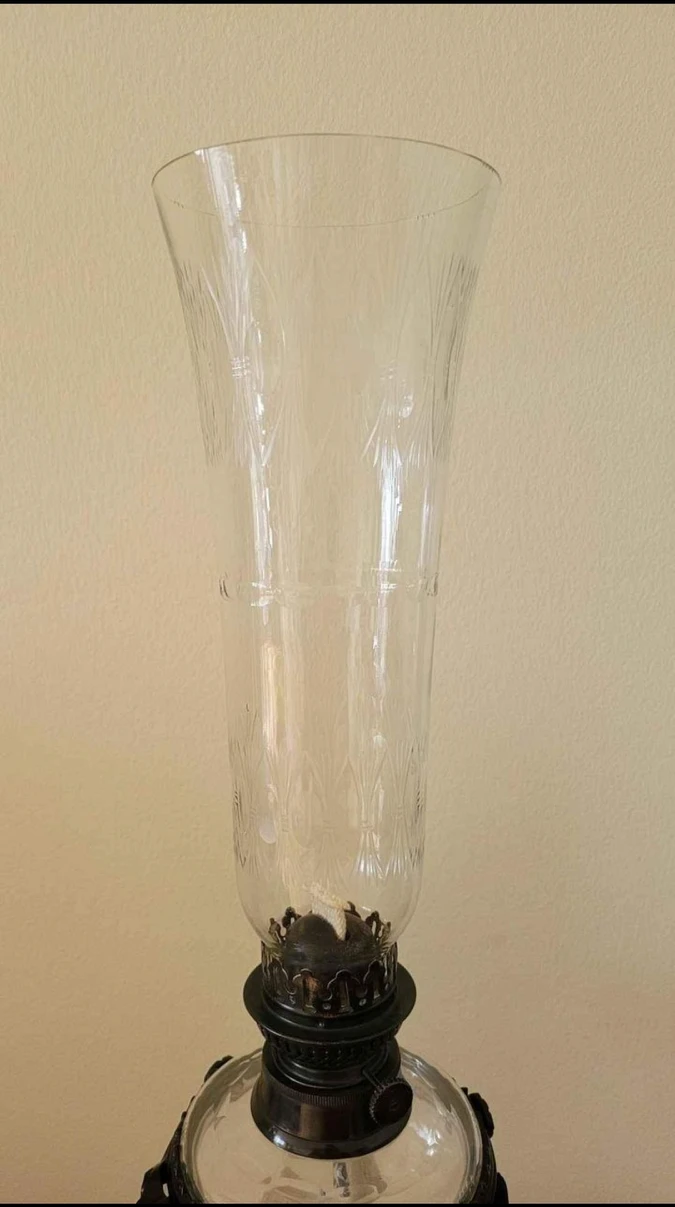 Gas Glass Lamp with metal holder - photo 3
