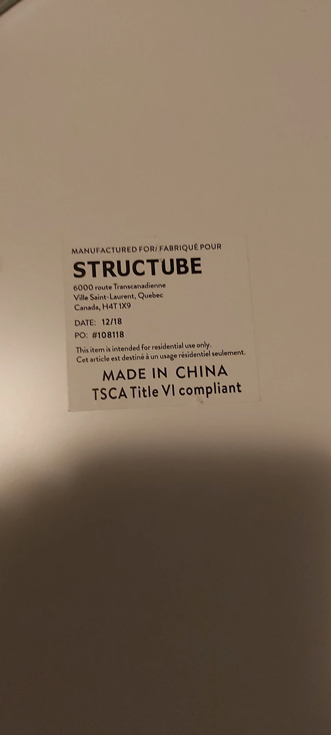 White Scructube Table - photo 5