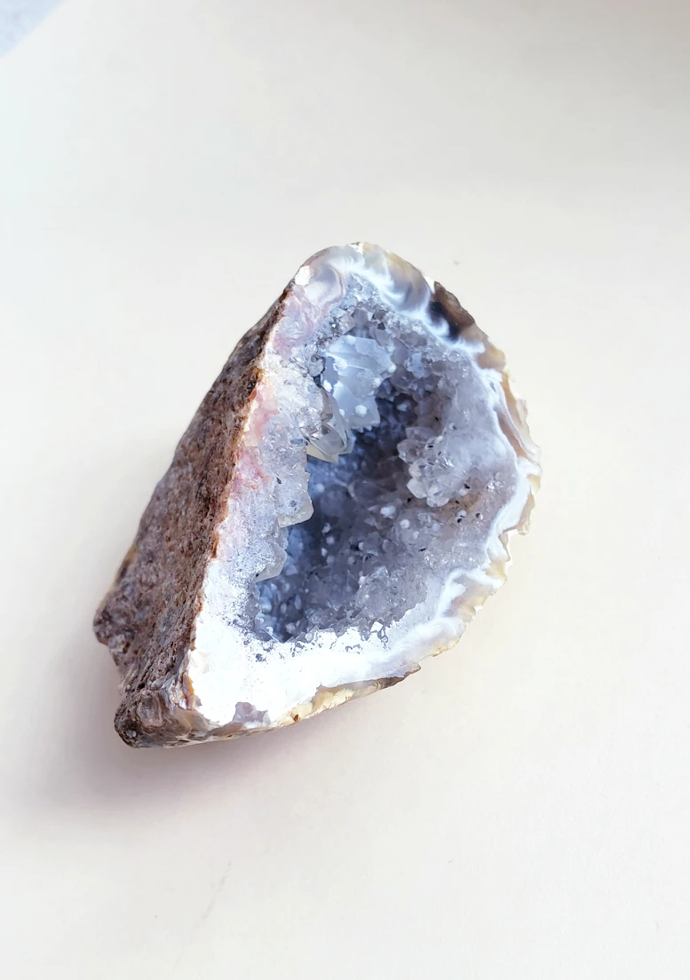 Half Geoid with Quartz Crystals - photo 3