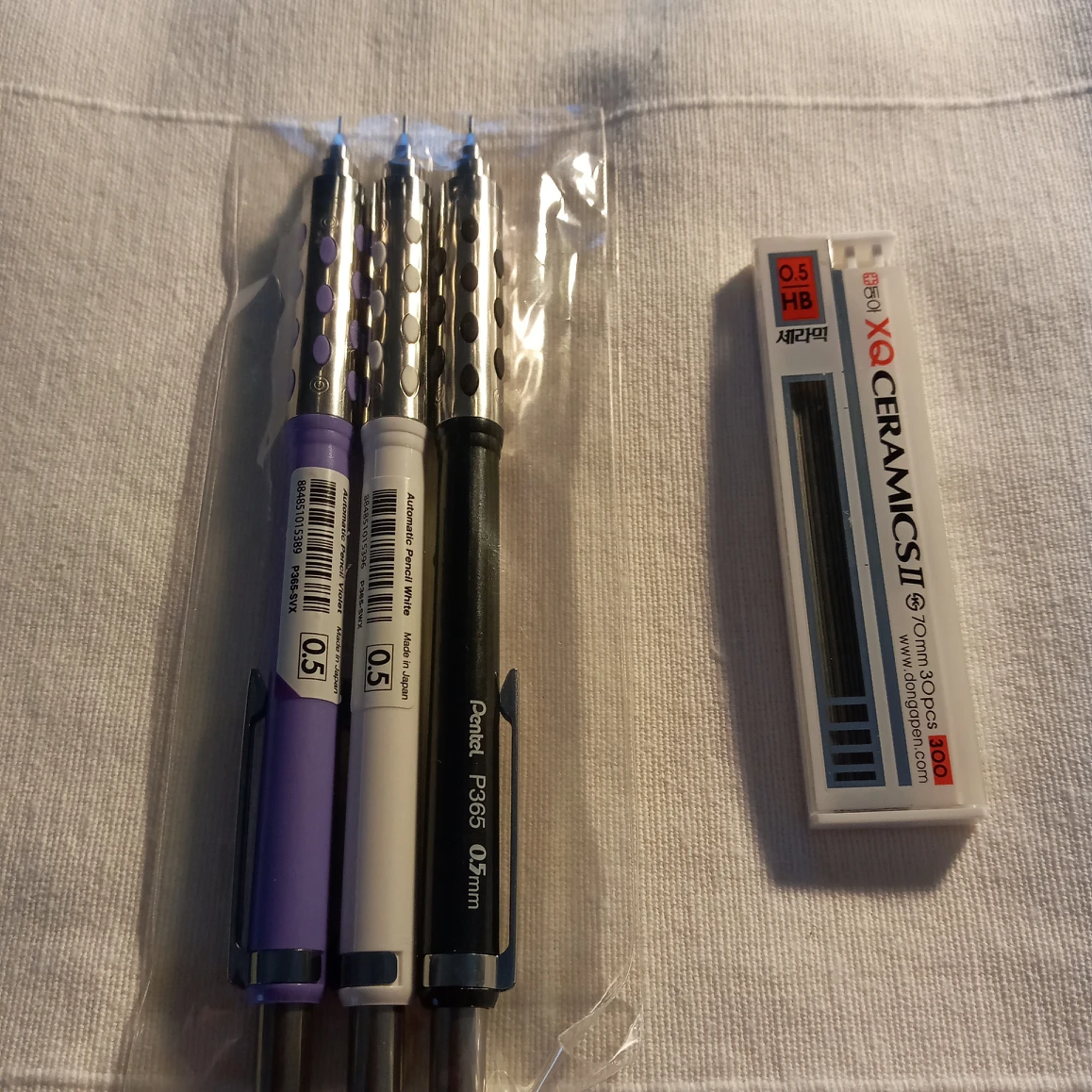 pentel  0.5mm 샤프 3개 묶음+샤프심 - photo 2