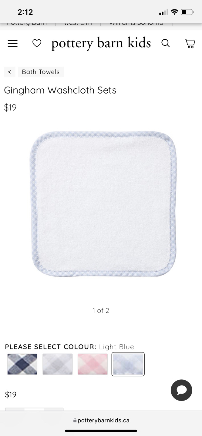 Pottery Barn Kids Baby Hooded Bath Towel & Washcloths BNWT - photo 4