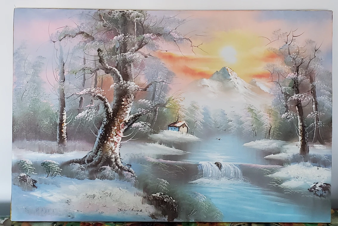Real hand made painting on canvas thumbnail