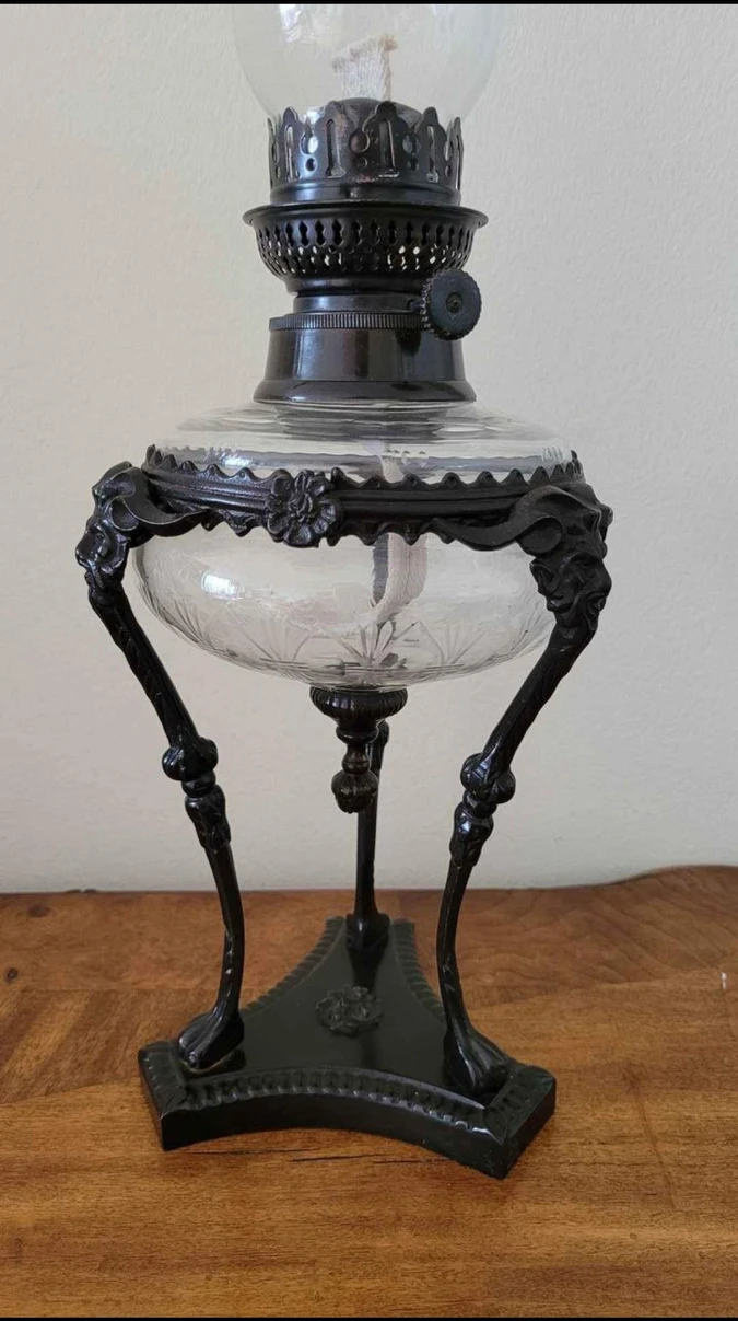 Gas Glass Lamp with metal holder - photo 2