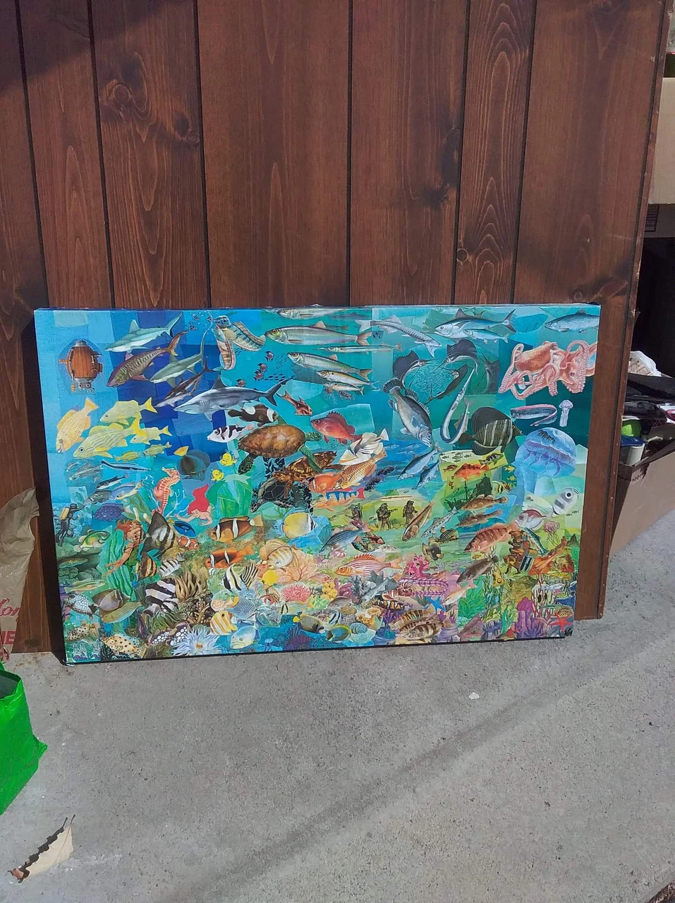 sea on canvas picture