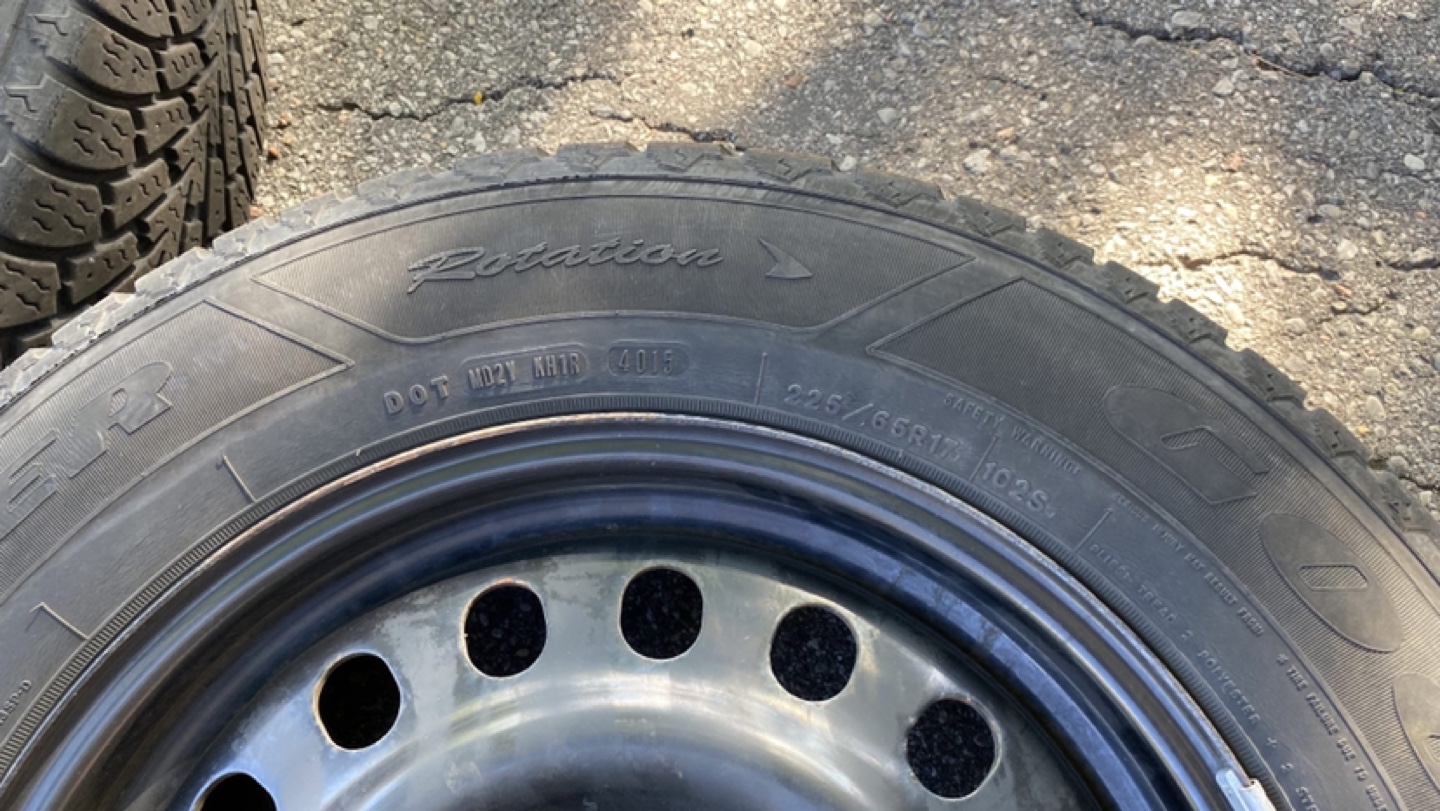 Winter tires + rims 225/65R 17 - photo 5