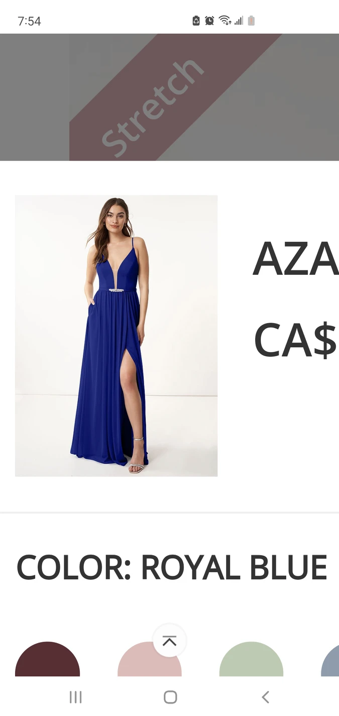 Brand New Azazie Leah Dress ( Royal blue) image indicator(6)