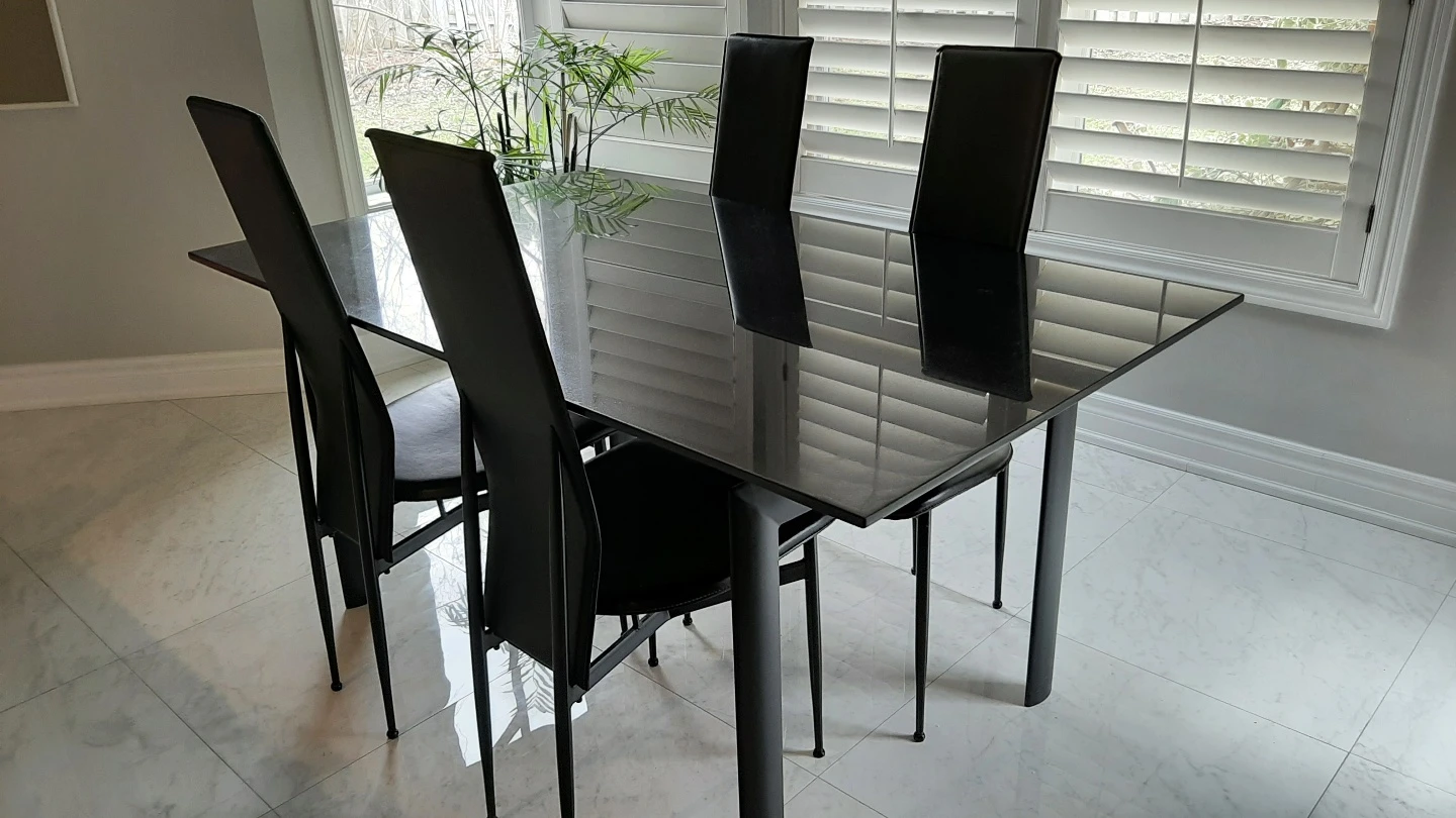 Dining chairs (4) Genuine leather thumbnail