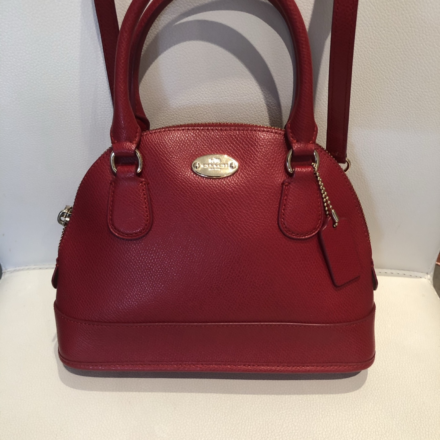 Coach mini Cora leather bag