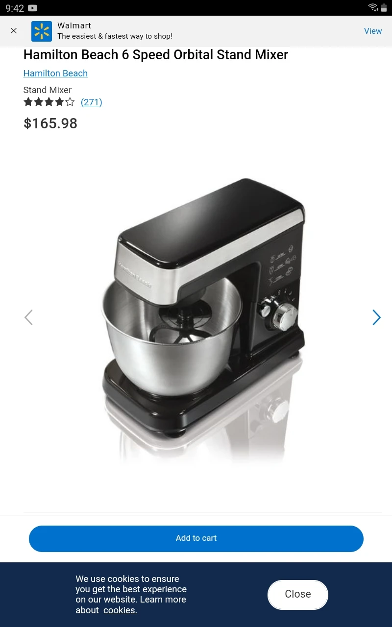 Hamilton Beach 6 speed stand mixer - photo 4