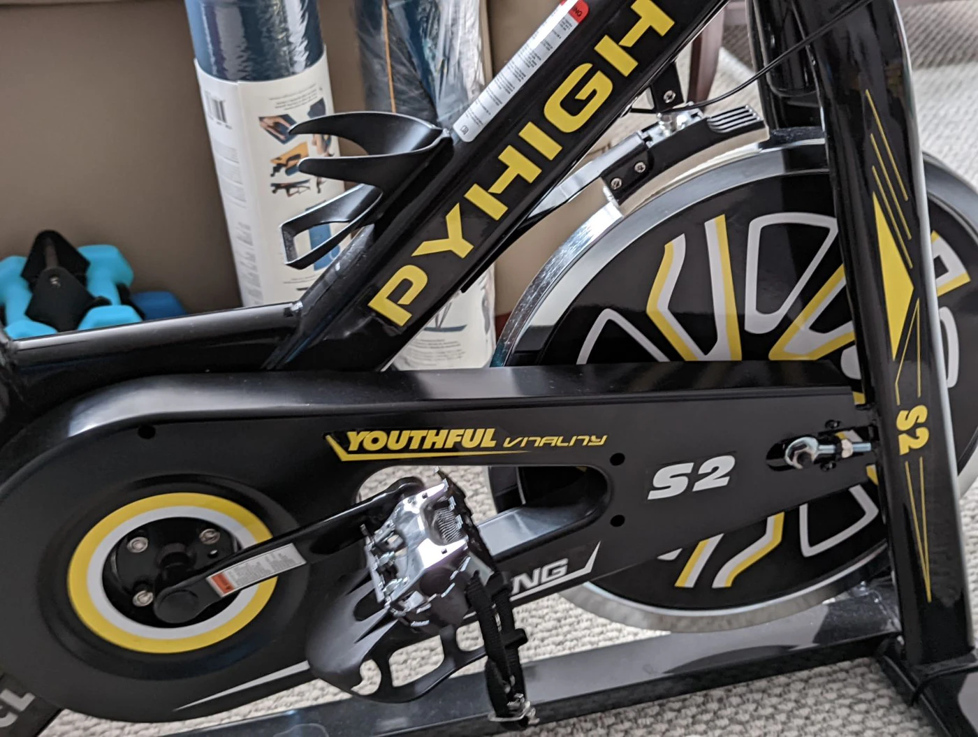 pyhigh exercise bike s2 fitness cycle - photo 2