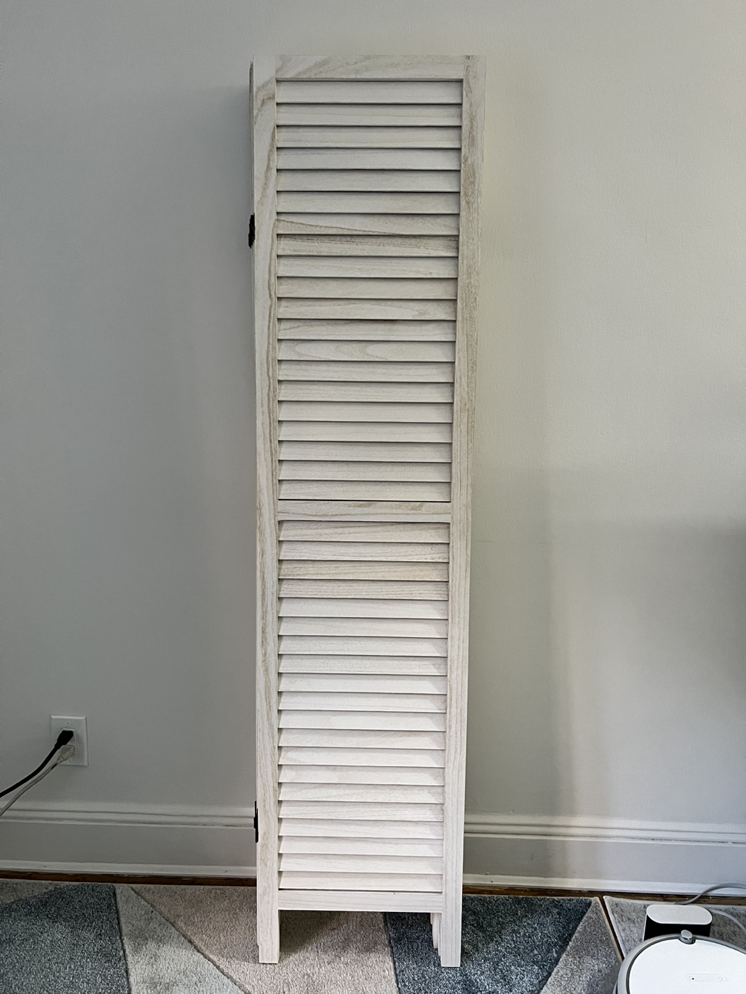 Wood Room Divider, White Wash image indicator(2)