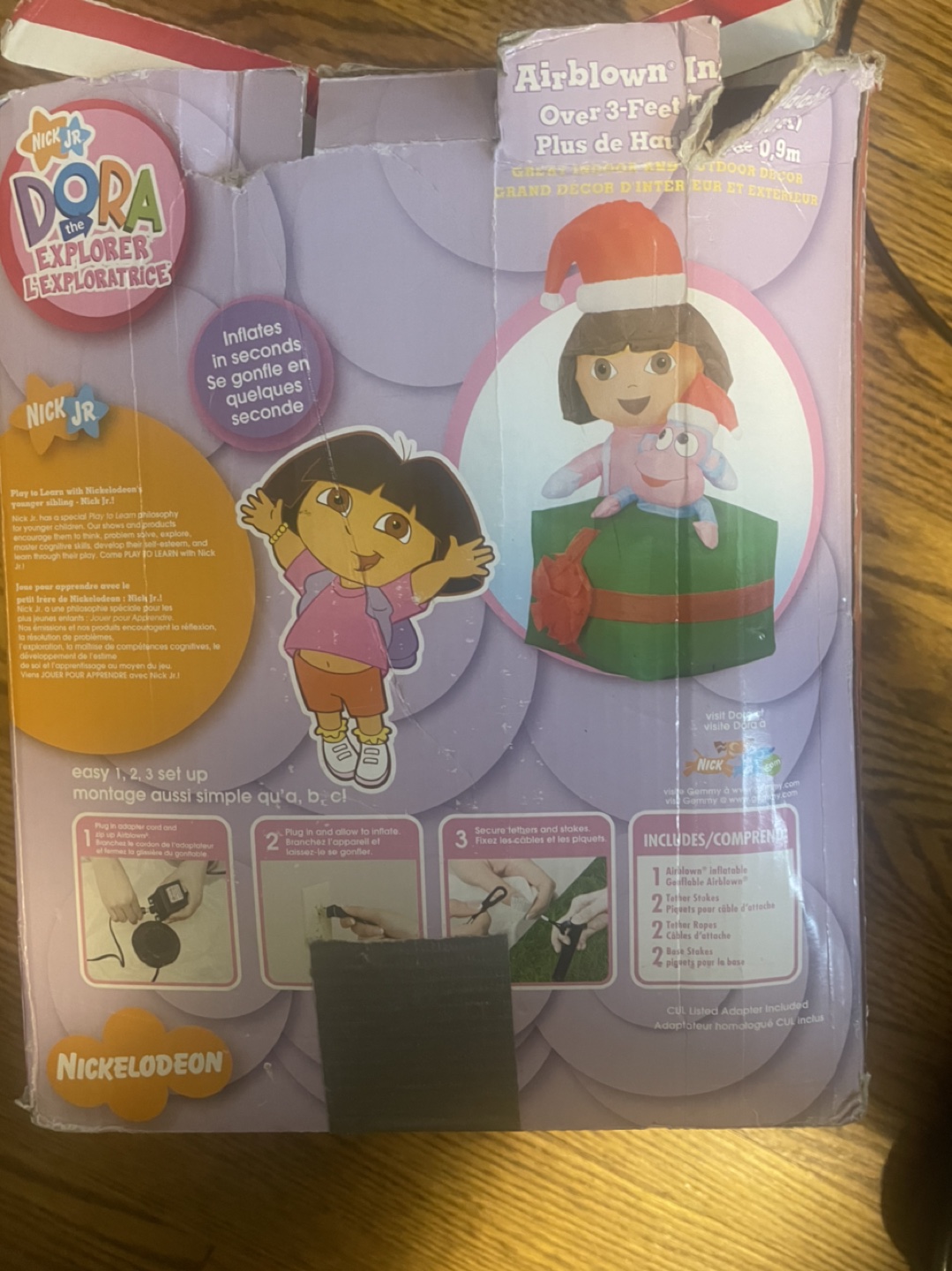 Dora the explorer Xmas Airblown Inflatable #freecycle - photo 2