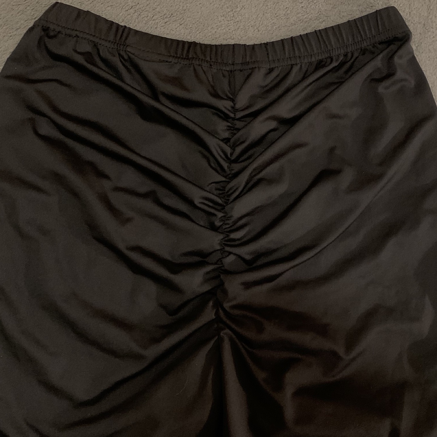 Sommer Ray Ruched High-Rise Black Biker Shorts image indicator(4)