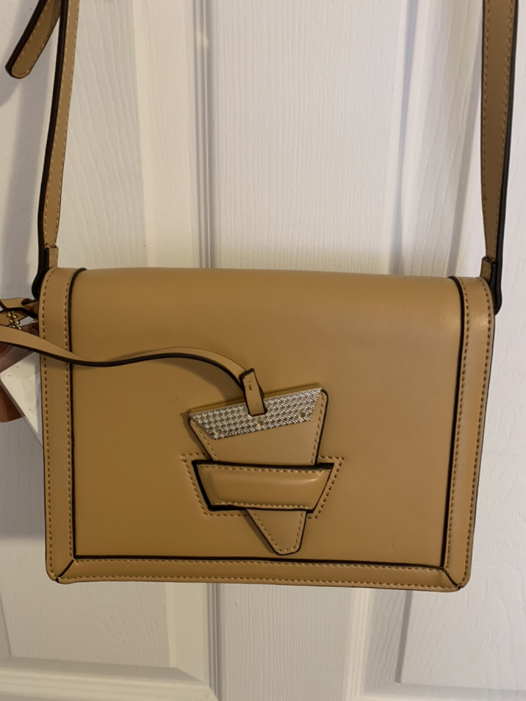 Cute crossbody bag beige - photo 2