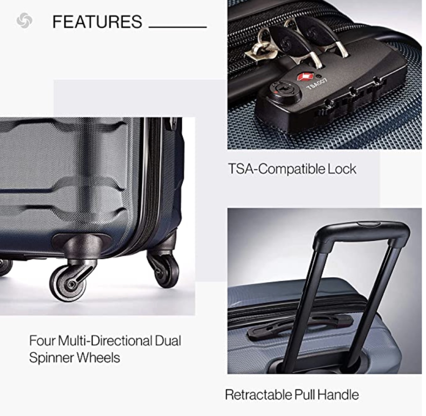Samsonite Omni Luggage 24”, Teal - photo 2