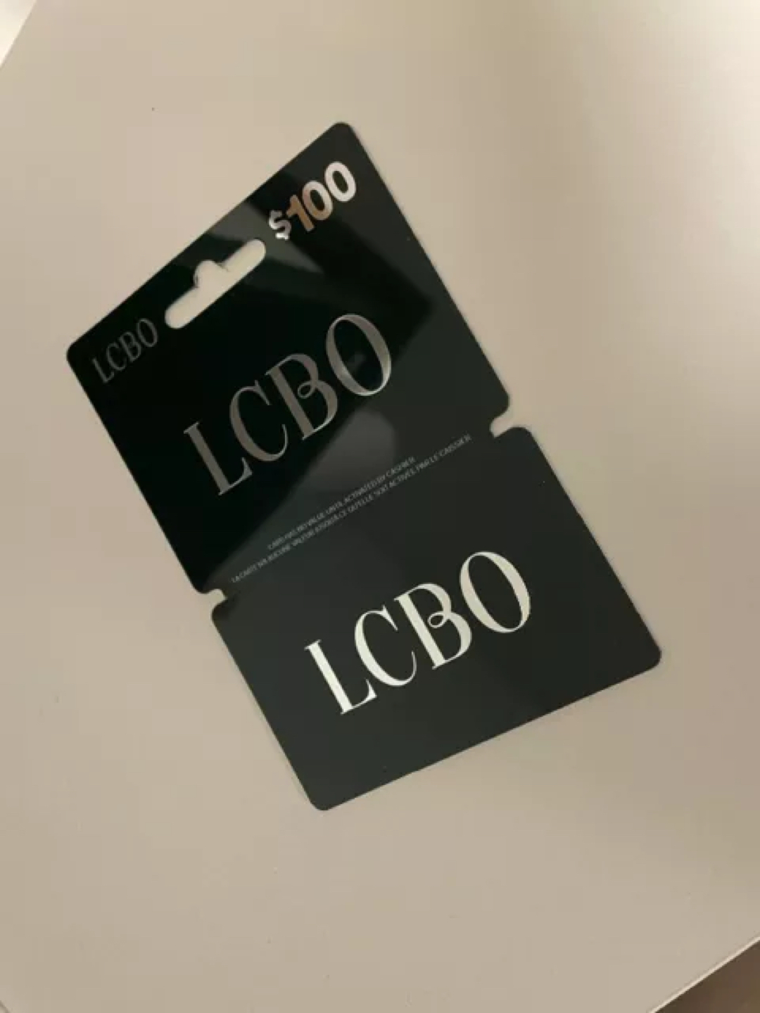 Unused LCBO Gift Card