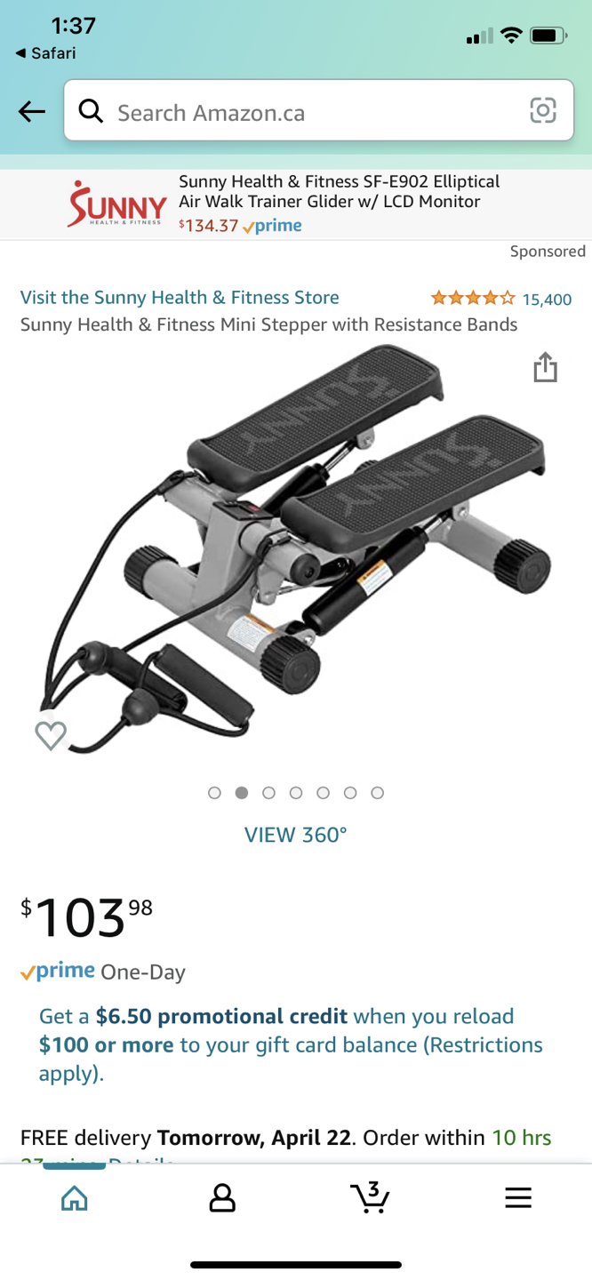 Sunny health stepper