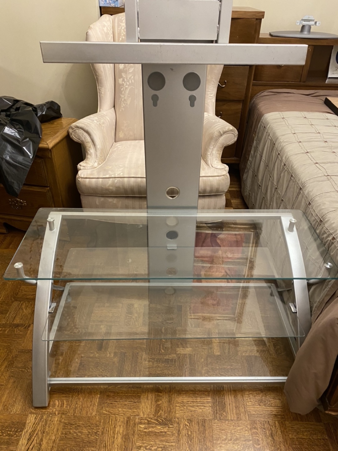 TV Stand glass - like new