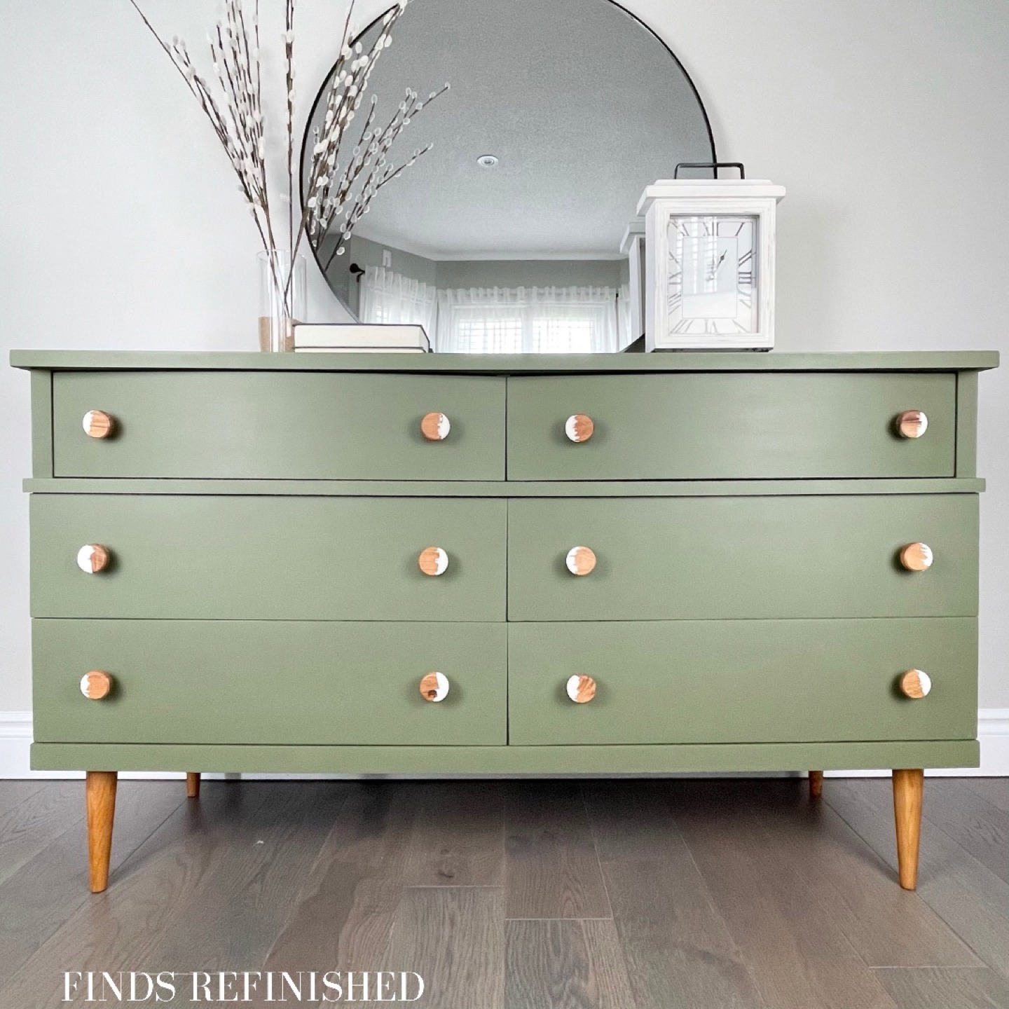 Refinished Mcm Dresser/Sideboard