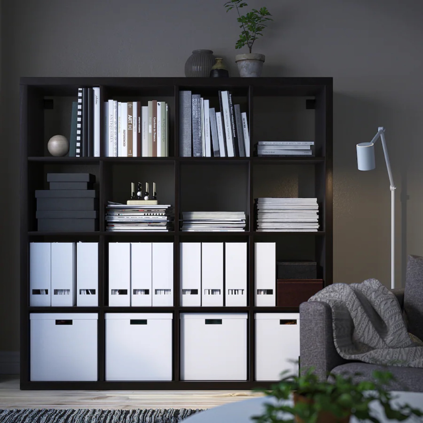 Used IKEA Kallax 4x4 shelf 이케아