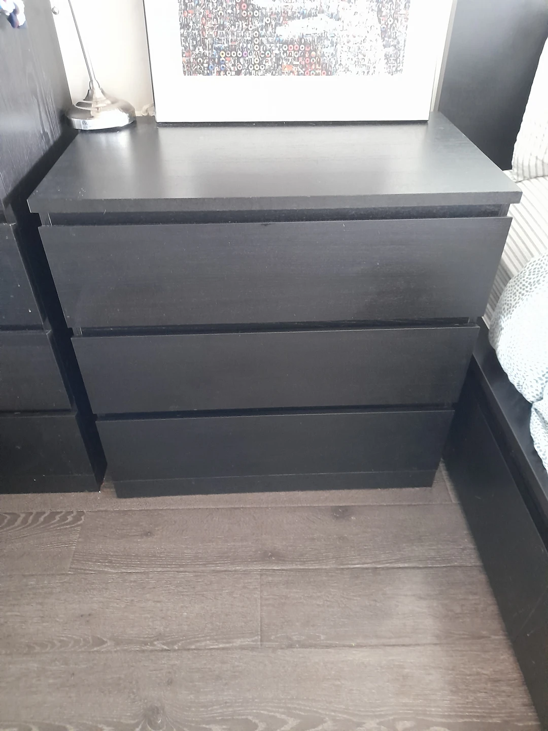 Malm 3 drawer Dresser