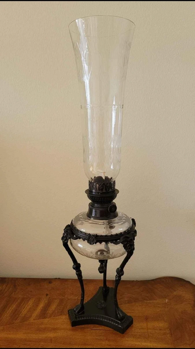 Gas Glass Lamp with metal holder - photo 4
