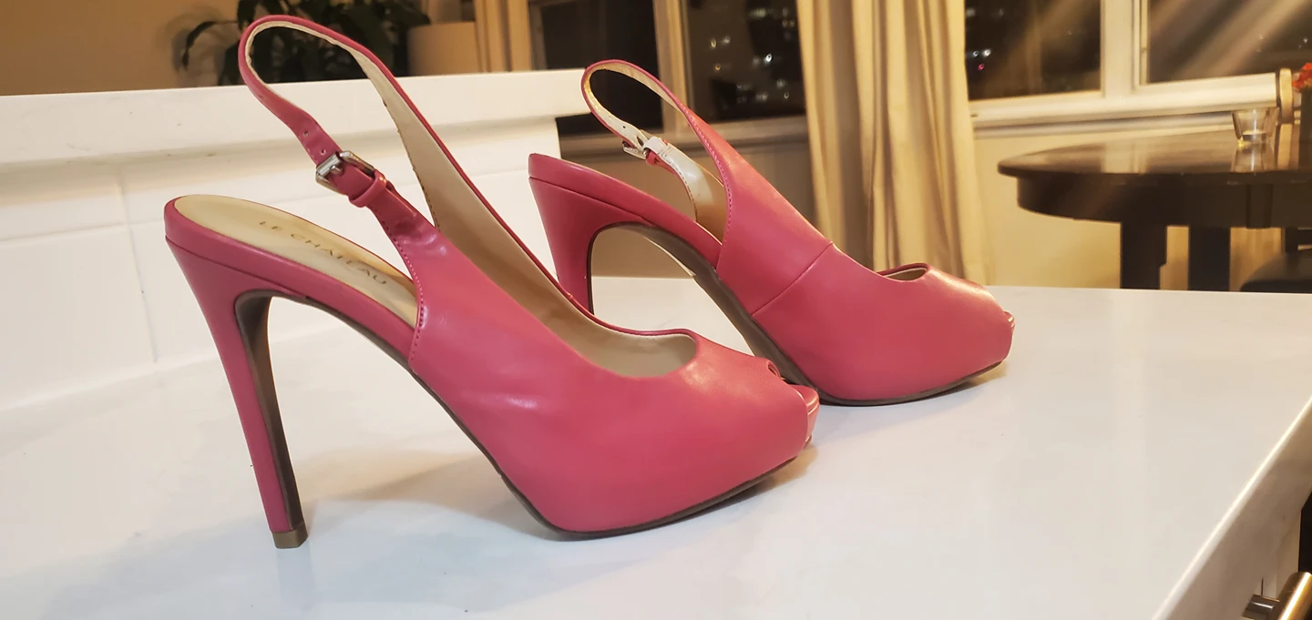Sexy Pink  Open Toe Stilletos size 8 - photo 2