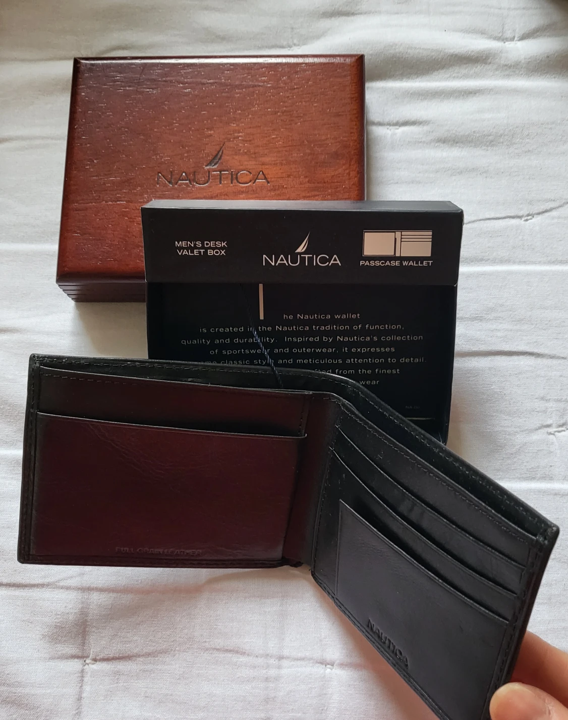 Men wallet Brand new in Wooden box (great for gift) thumbnail