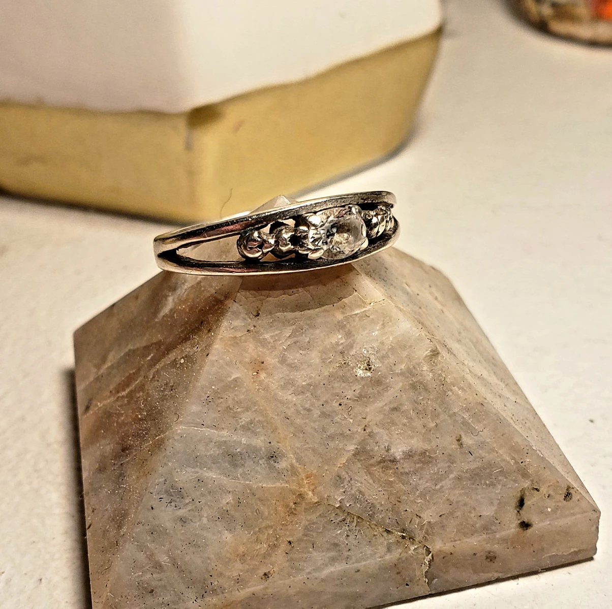 Free Sterling Silver & Crystal ring image indicator(3)