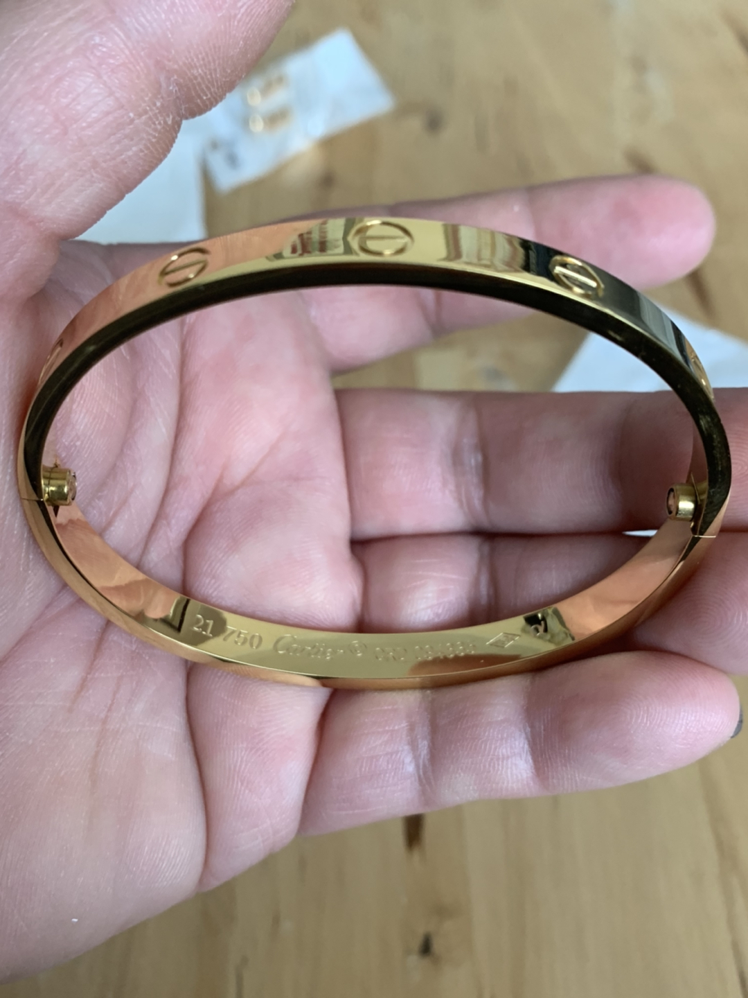 Love bracelet 14kt gold plated - photo 3
