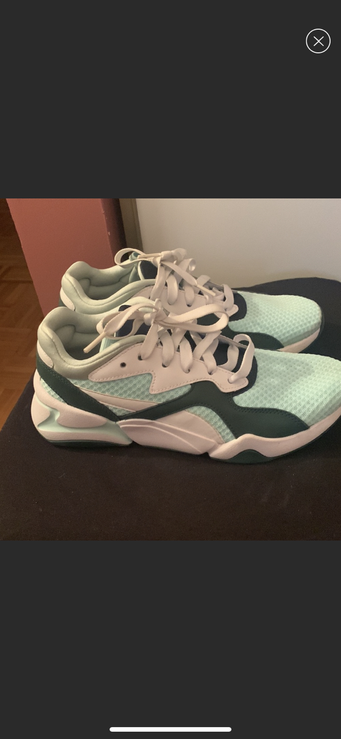 White & soft Blue Puma Sneakers - photo 4