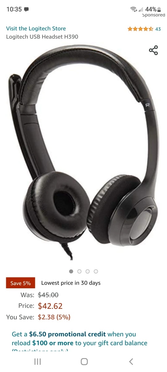 Logitech H390 USB computer headset - photo 3