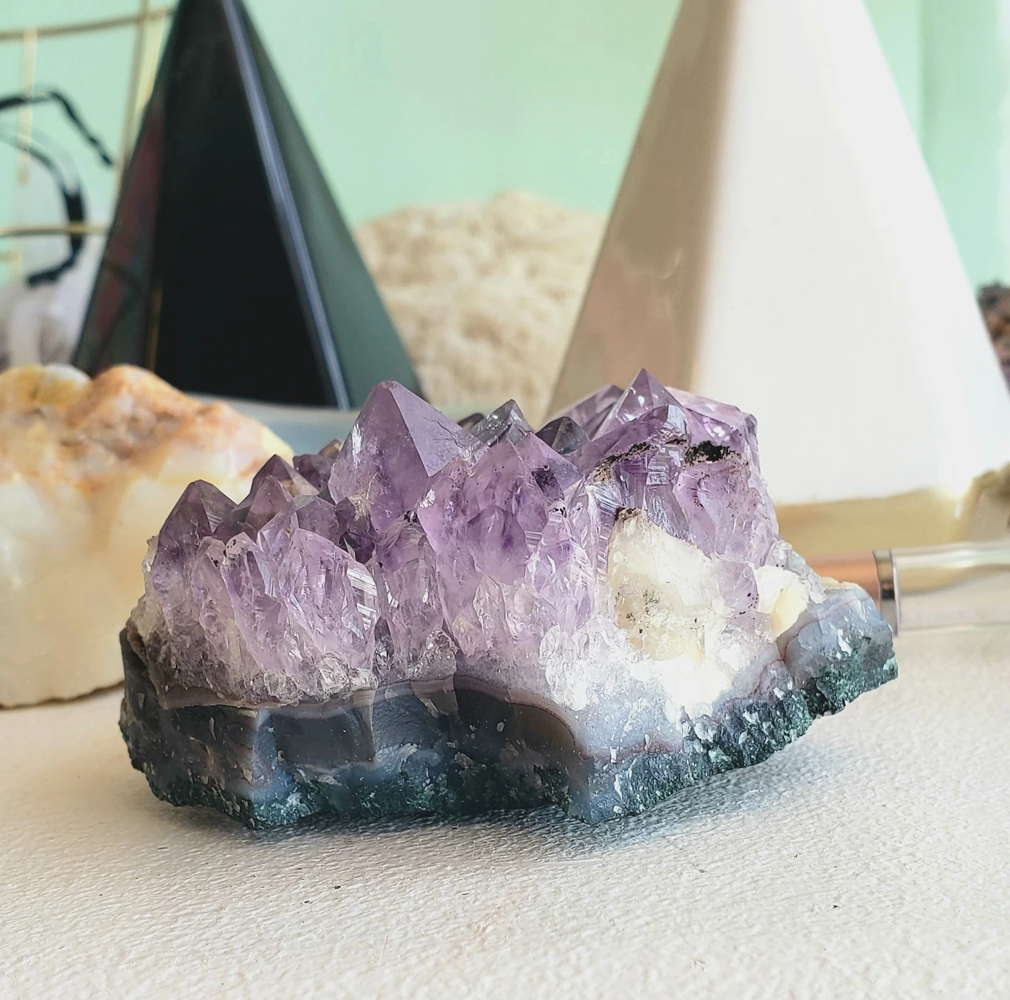 Raw Amethyst Free form with Field Spare