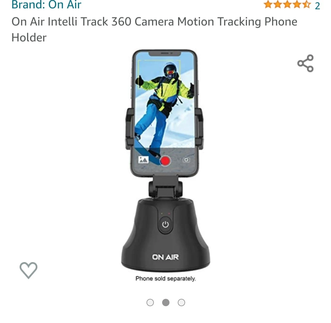 Air Intelli Track 360 Camera Motion Tracking Phone Holder image indicator(3)