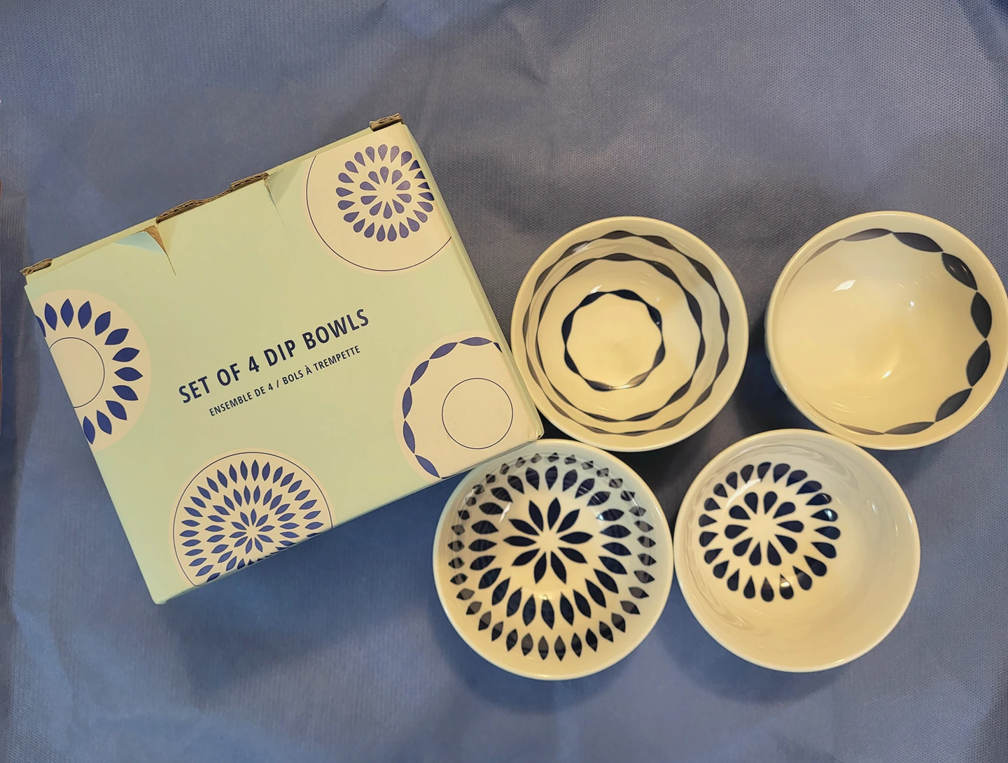 New Set of 4 dip bowls BeHome Brand