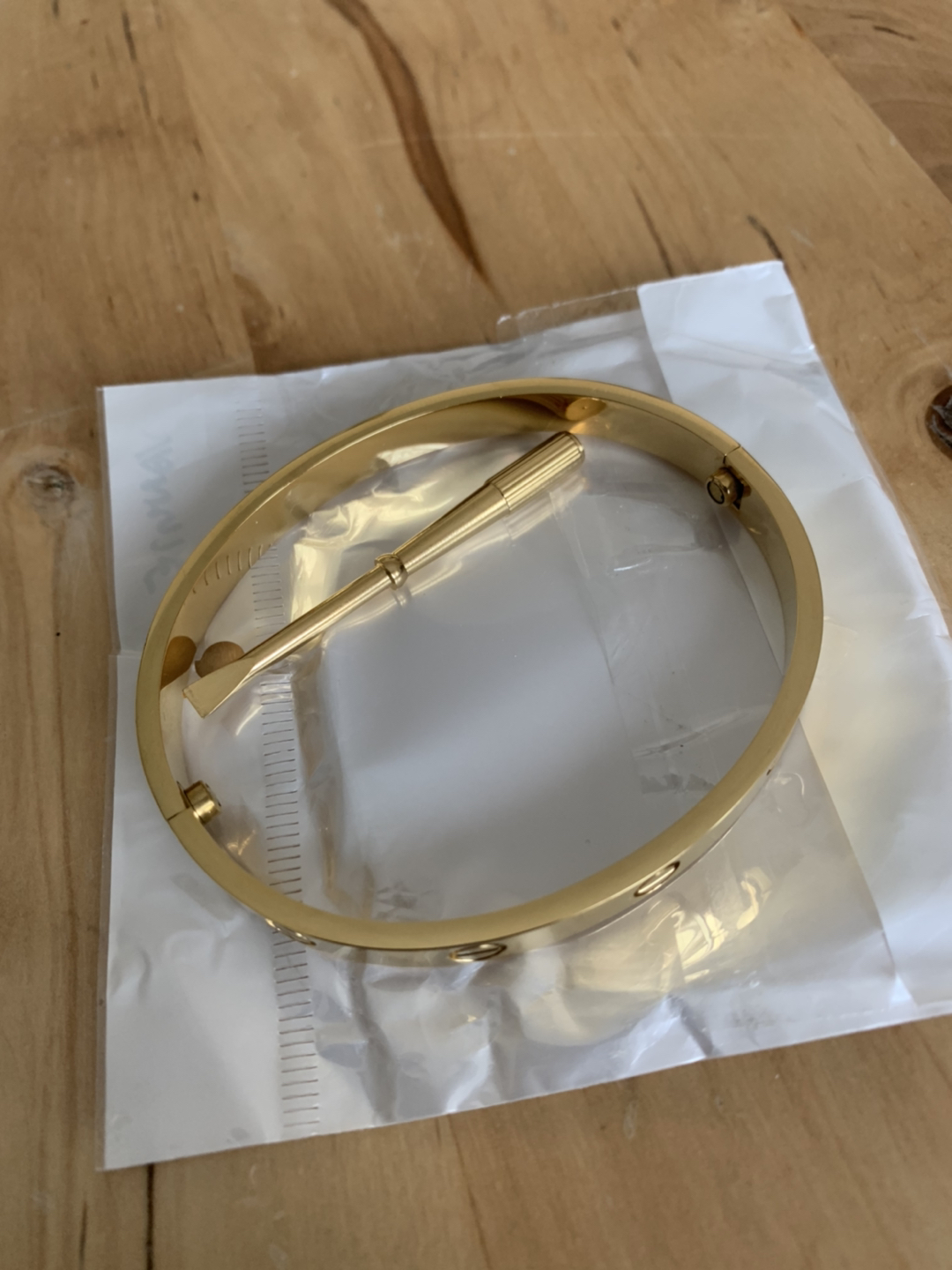 Love bracelet 14kt gold plated