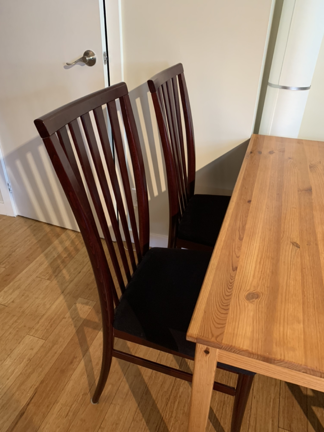 MCM mid century modern Danish style dining chairs set of 4 - photo 3
