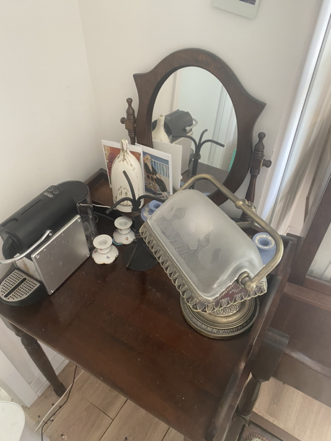 Vanity with chair